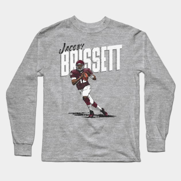 Jacoby Brissett Washington Slant Long Sleeve T-Shirt by danlintonpro